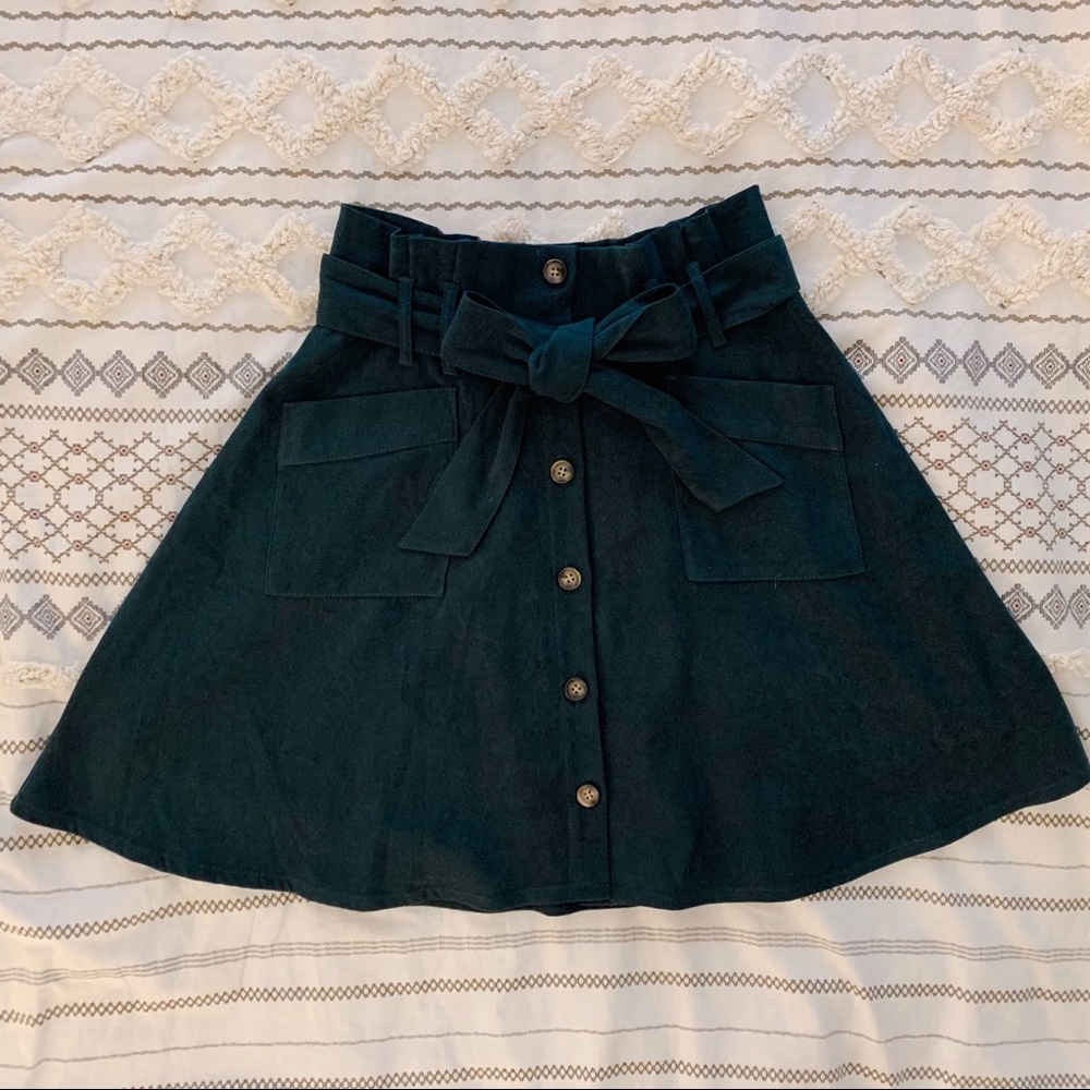 Forest Green Japanese Kawaii Harajuku Mori Forest Girl Skirt Size M